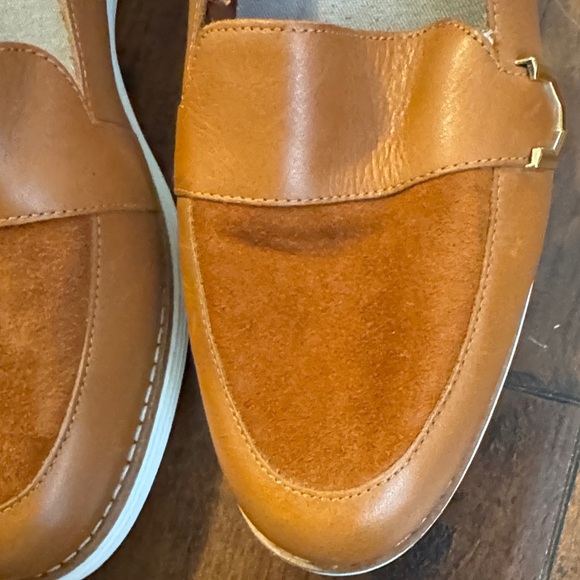 Cole Haan Grand OS- Women’s Tan Leather & Suede Loafers - Picture 5 of 16
